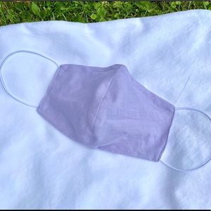 Handmade lilac face mask